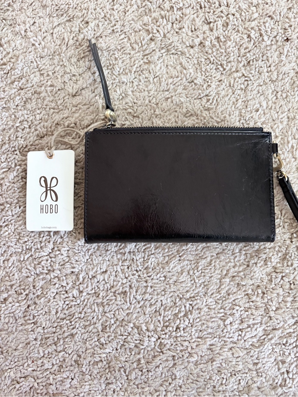 HOBO Black Leather Snap Closure Wallet - Picture 6 of 9